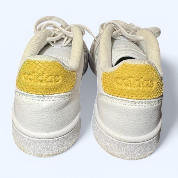 Adidas Grand Court White and Gold Sneakers with Cloudfoam Cushioning - Picture 4 of 8